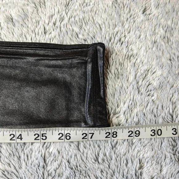 Spanx Black Faux Leather Leggings Full Length Size Large - Picture 8 of 10